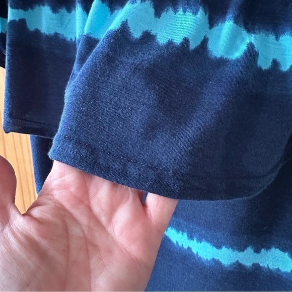 Magazine Blue Off Shoulder Top  - Small - Picture 2 of 6